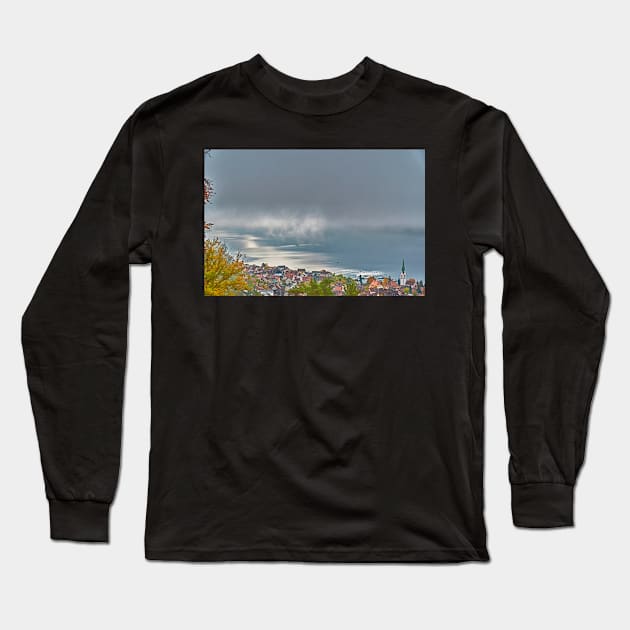 Sipplingen, Lake Constance, under the morning fog Long Sleeve T-Shirt by mbangert